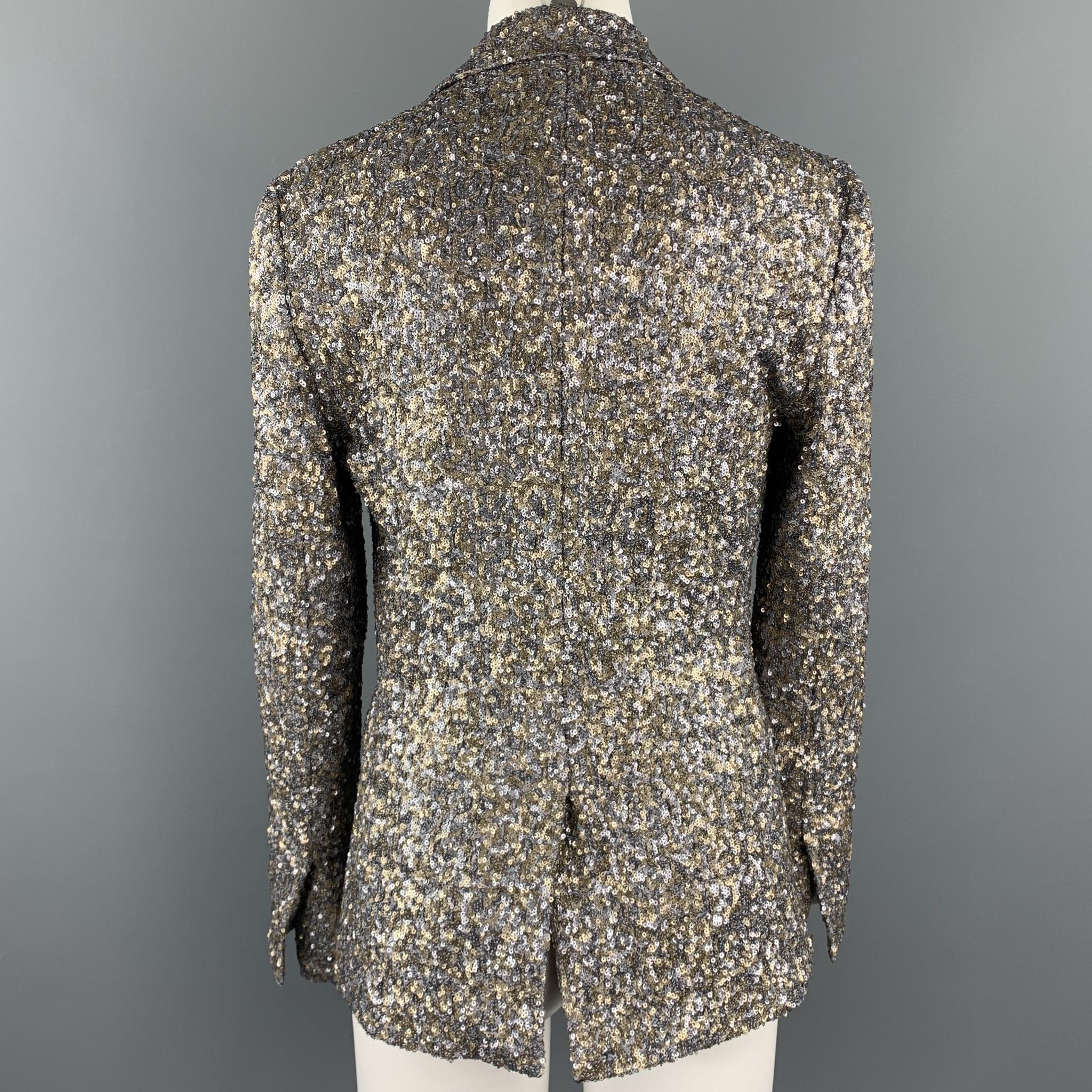 zadig and voltaire sequin plaid blazer