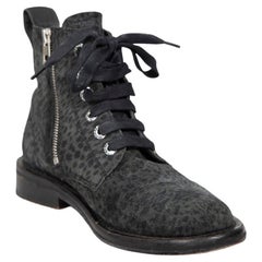 Zadig & Voltaire Green Suede Laureen Leo Boots Size IT 39