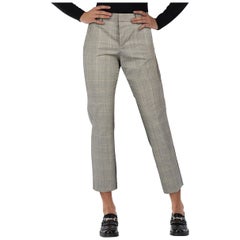 Zadig 
Voltaire Grey Wool Posh Check Trousers Size XS