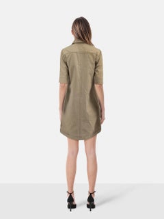 Zadig & Voltaire Khaki Record Shirt Dress Size XS