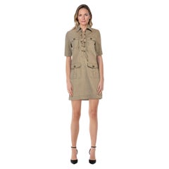 Zadig & Voltaire Khaki Record Shirt Dress Size XS