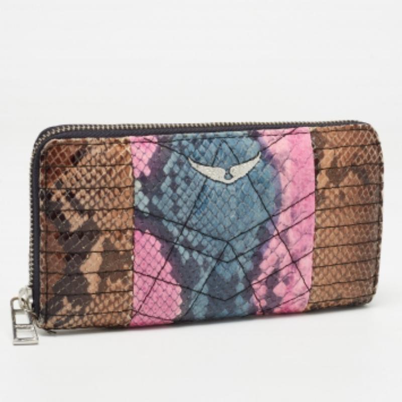 Cartera continental con cremallera multicolor Zadig & Voltaire en venta 1