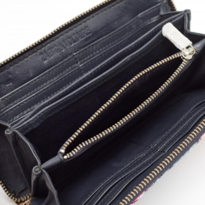 Cartera continental con cremallera multicolor Zadig & Voltaire en venta 4