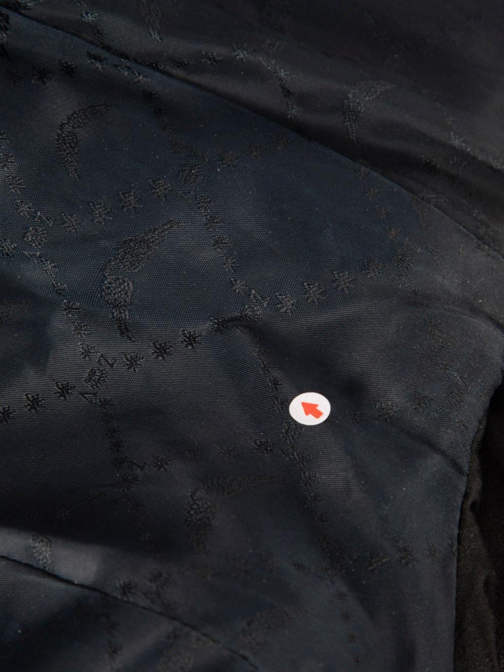 Zadig & Voltaire Navy Velvet Skull Pin Blazer Size S In Good Condition In London, GB