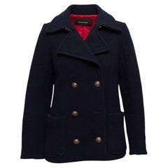 Marineblauer Wollmantel von Zadig & Voltaire