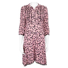 Zadig & Voltaire Pink Floral Pattern Dress Size XS
