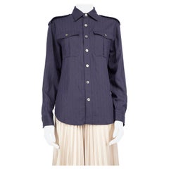 Zadig & Voltaire Purple Taska Pinstripe Shirt Size M