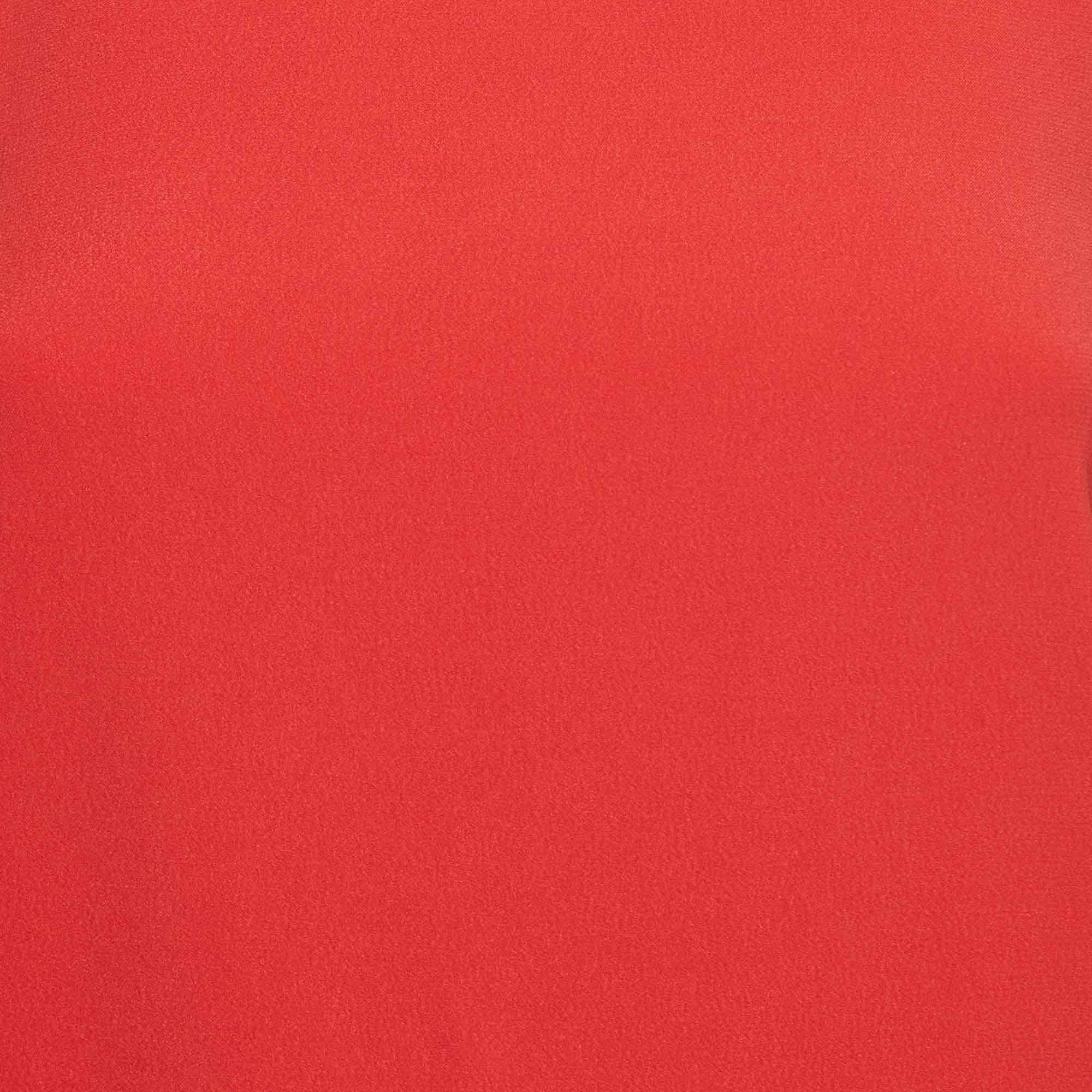 Zadig & Voltaire Red Crepe Cut-Out Detail Sleeveless Mini Raff Dress XS In Good Condition For Sale In Dubai, Al Qouz 2