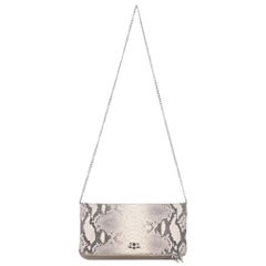 Zadig & Voltaire Rock Snake-Embossed Leather Clutch/Crossbody Bag