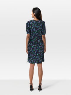 Zadig & Voltaire Skull & Logo Print Silk Dress Size S