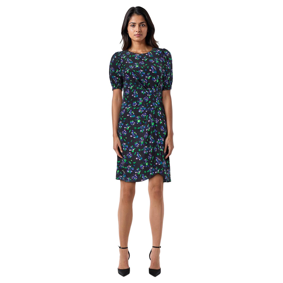 Zadig & Voltaire Totenkopf & Logo Print Seidenkleid Größe S im Angebot