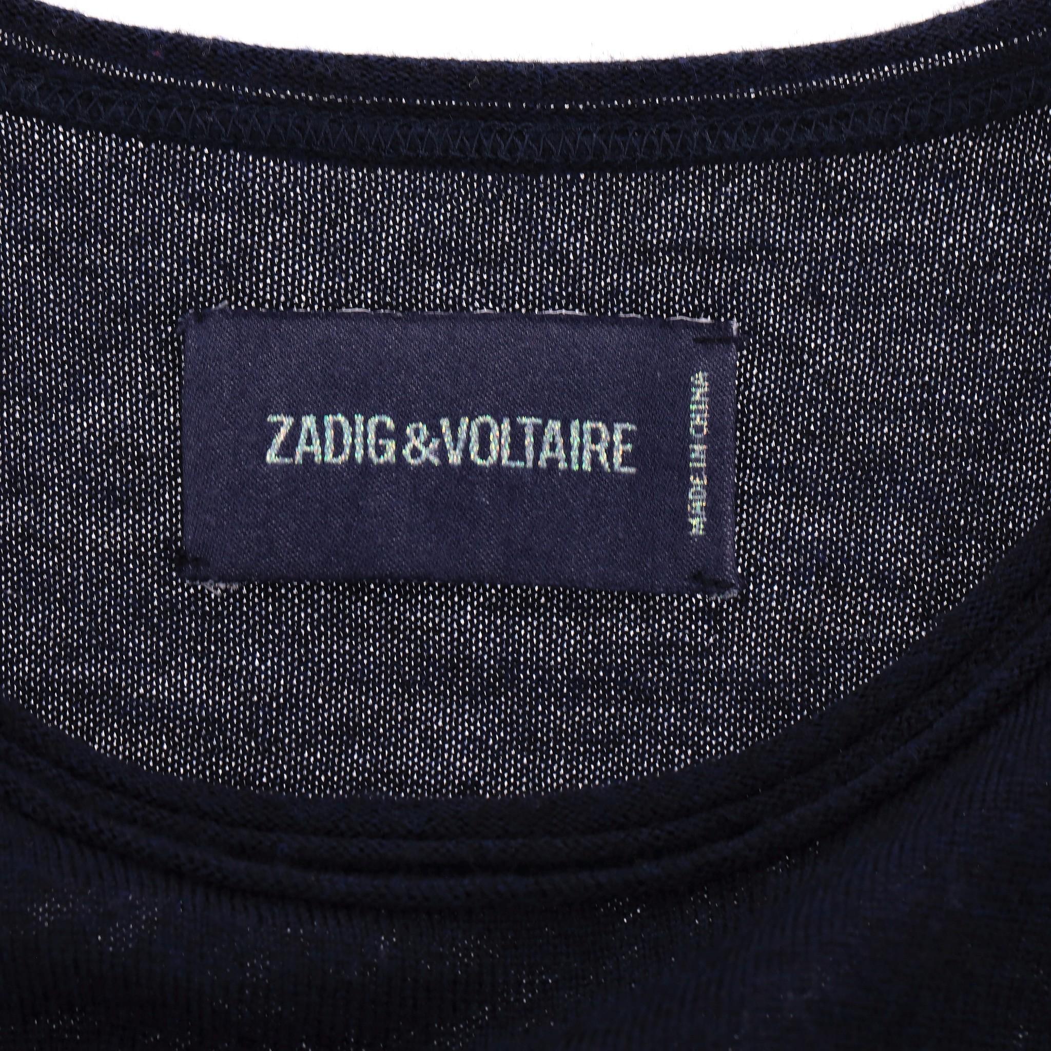 Top in lana con stampa teschio di Zadig & Voltaire in vendita 1
