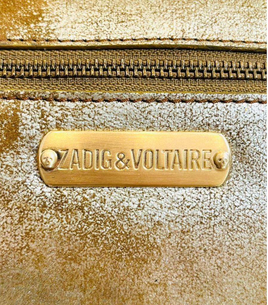 Zadig & Voltaire Stud Embellished Leather Clutch Bag 1