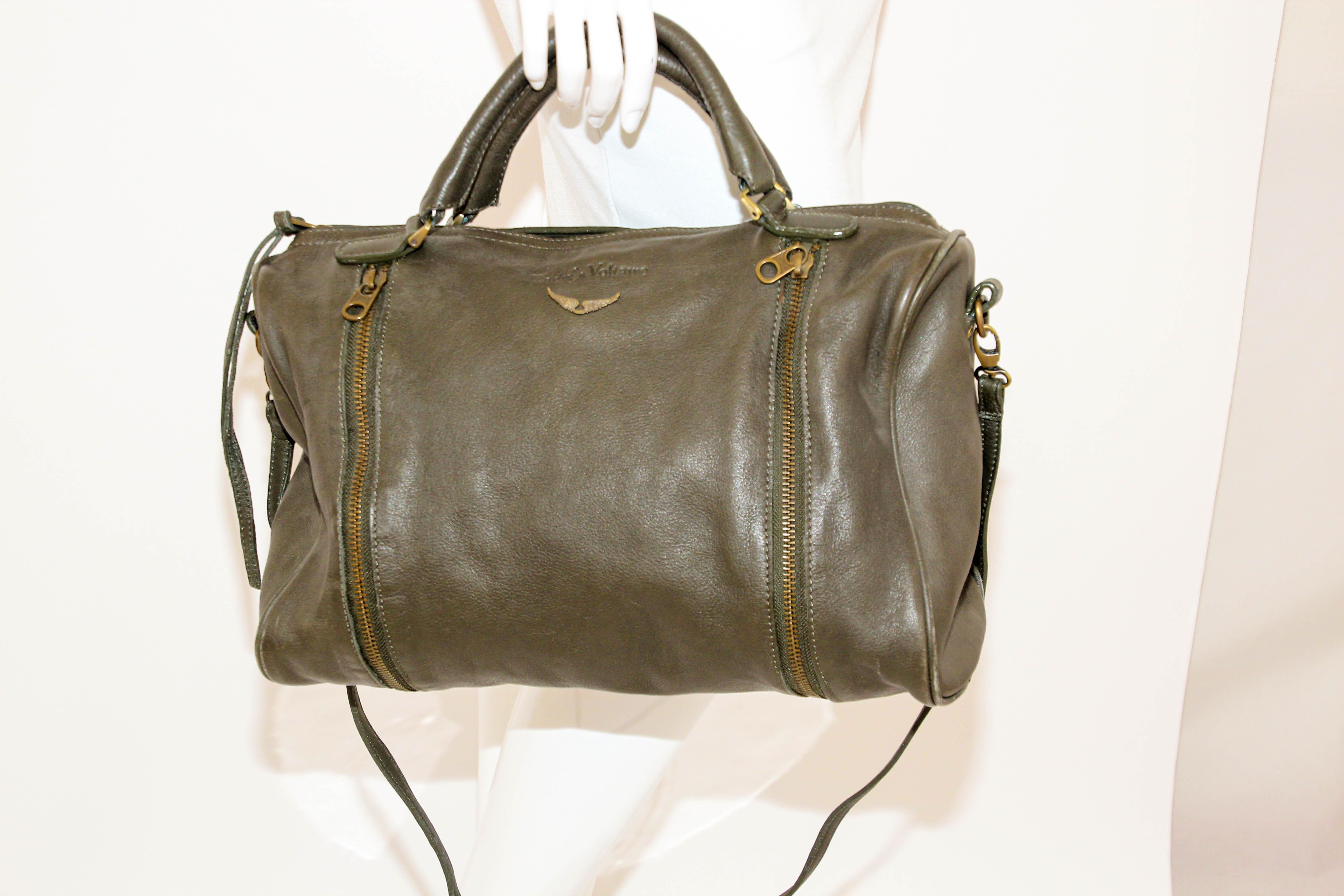 Zadig & Voltaire Sunny Leather Medium Tote Handbag For Sale 6