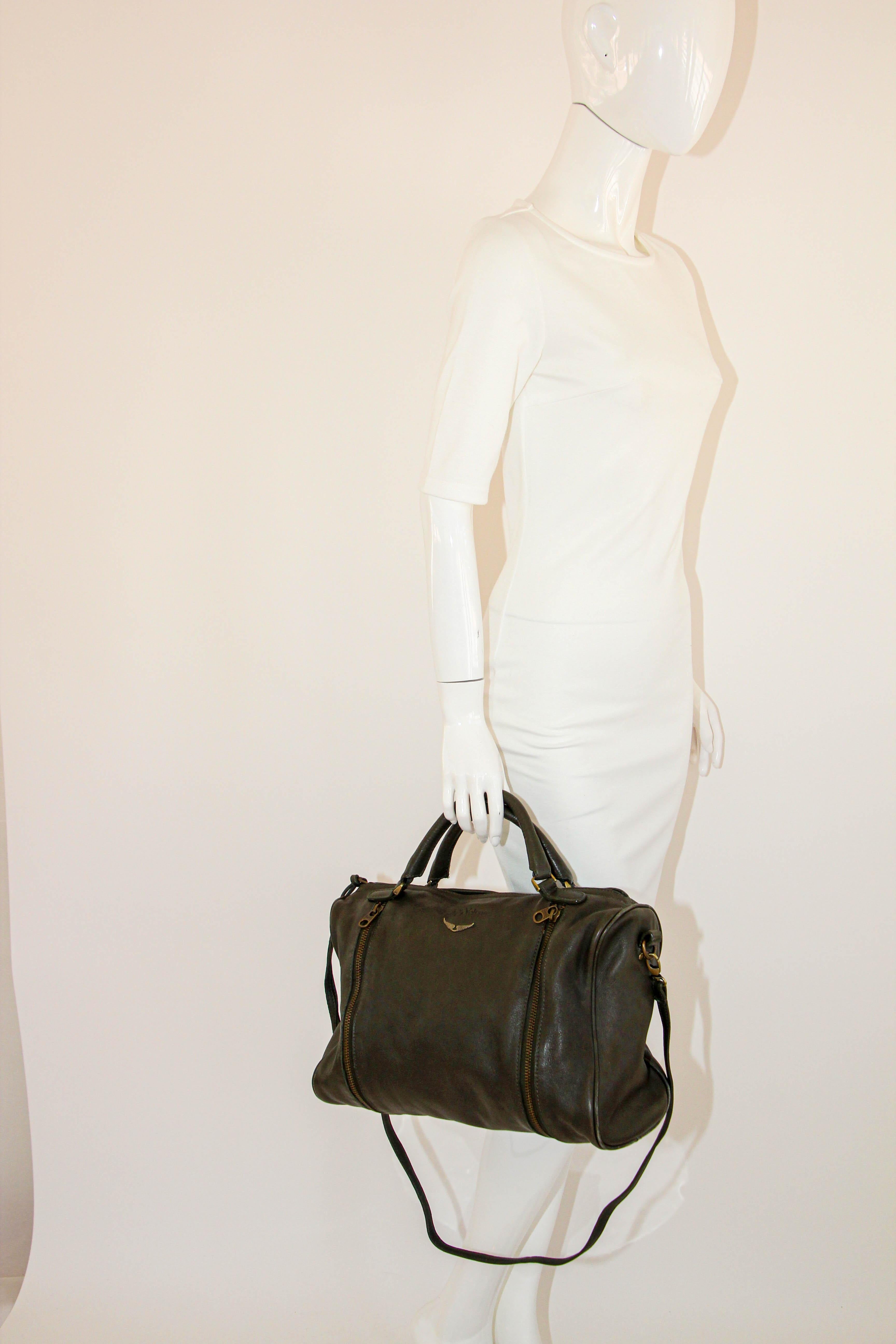 Zadig & Voltaire Sunny Leather Medium Tote Handbag For Sale 9