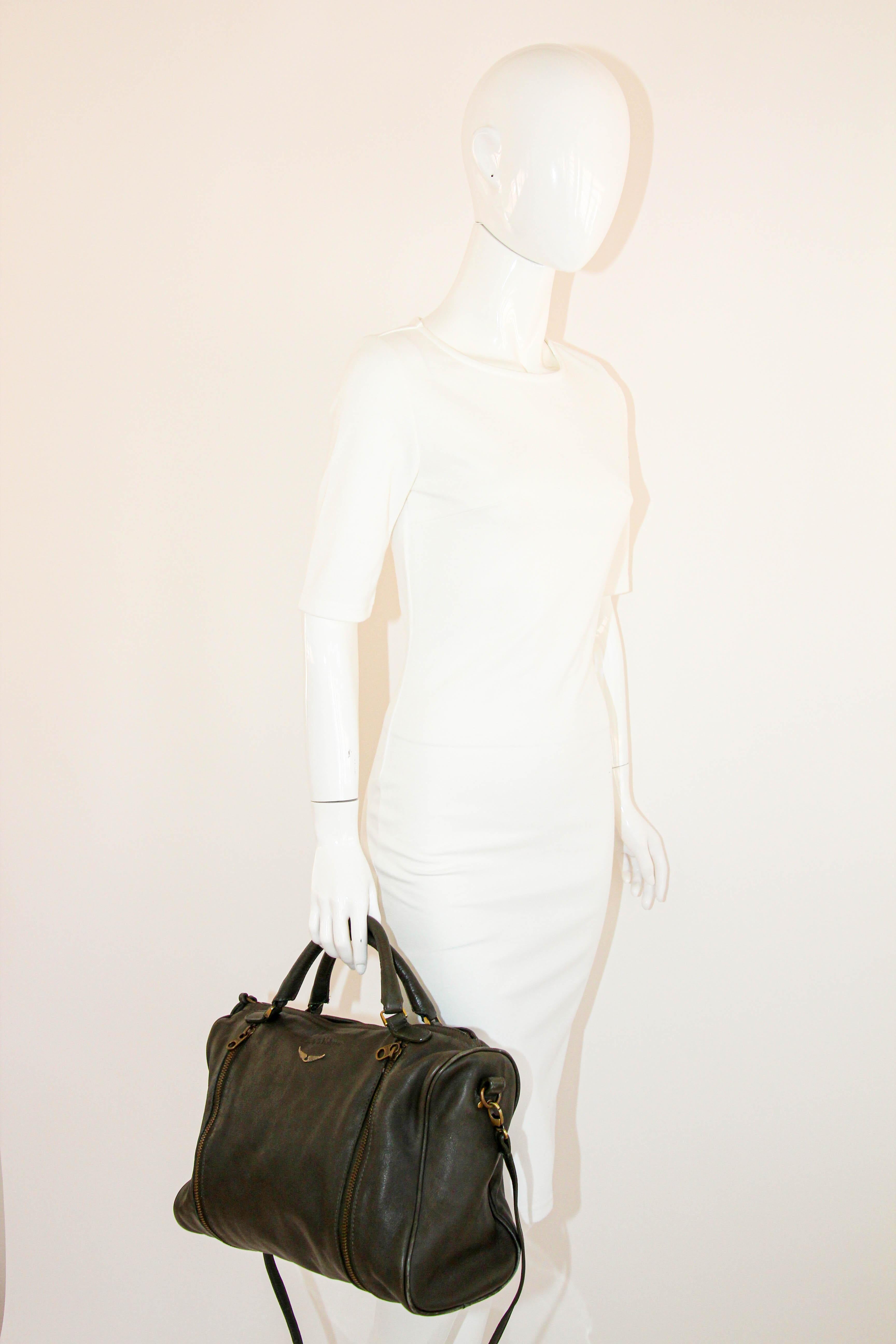 Zadig & Voltaire Sunny Leather Medium Tote Handbag For Sale 10