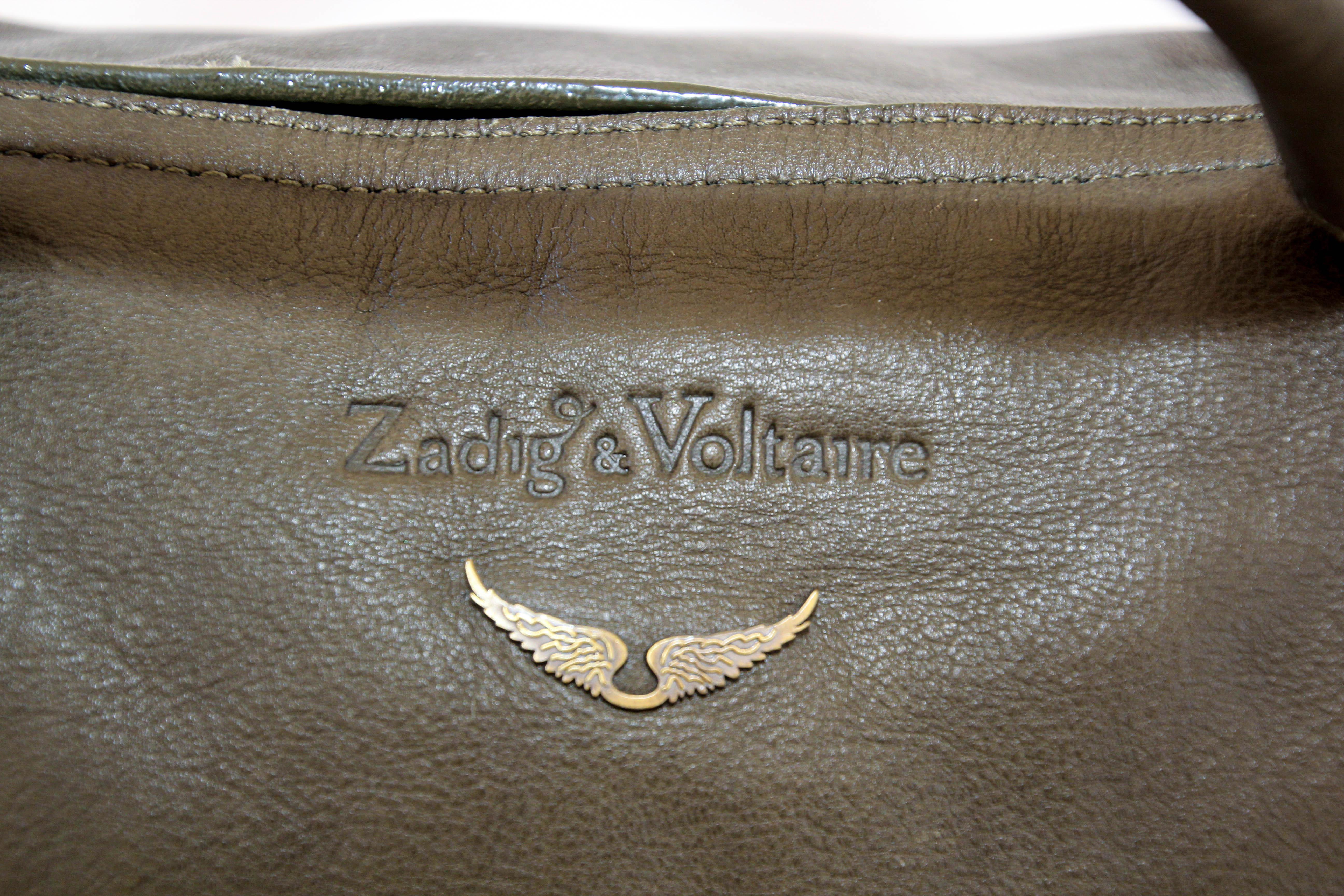 Zadig & Voltaire Sunny Leather Medium Tote Handbag For Sale 13