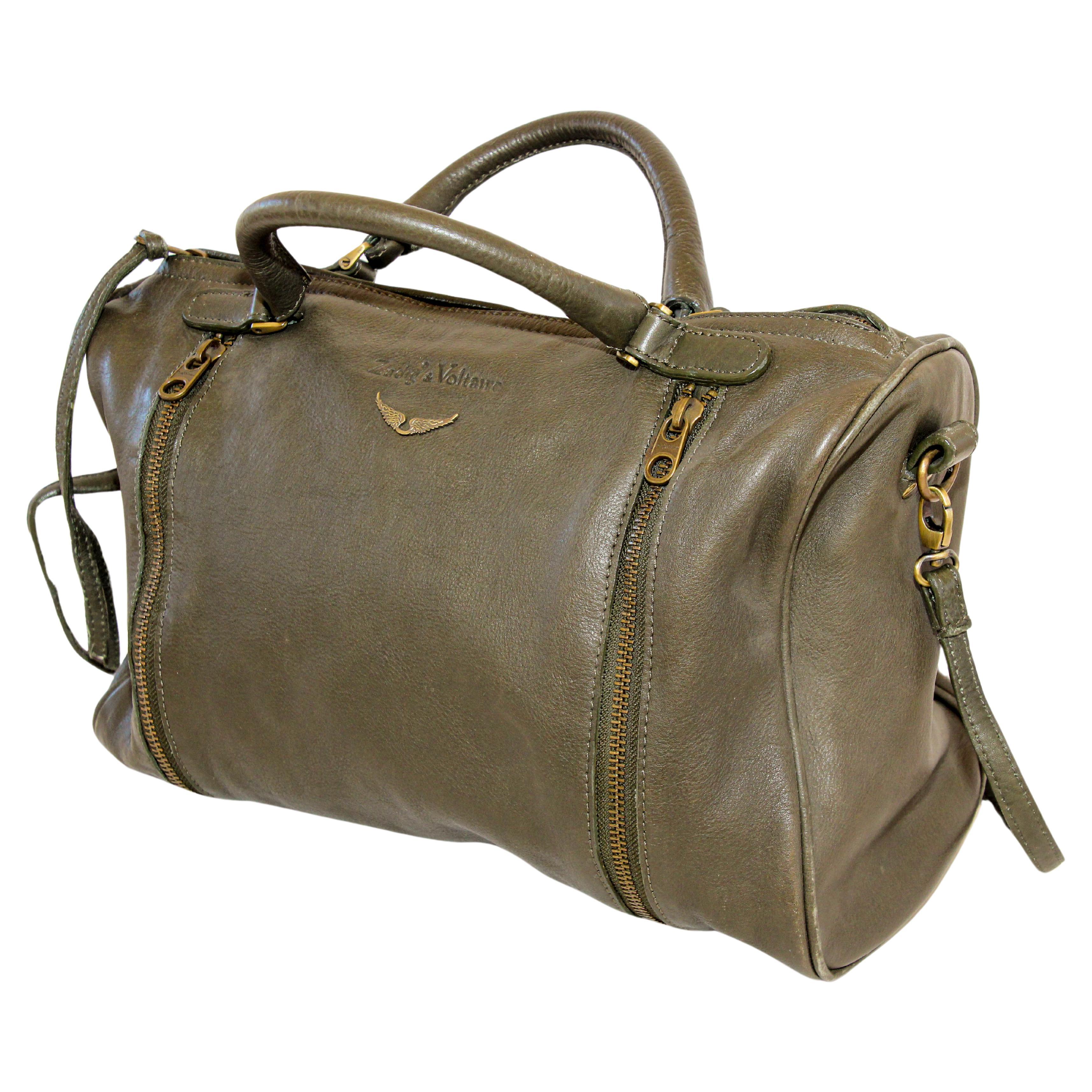 Zadig & Voltaire Sunny Leather Medium Tote Handbag For Sale