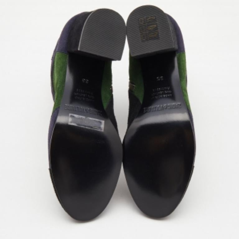 Zadig & Voltaire - Stivaletti in pelle scamosciata tricolore misura 36 In condizioni buone in vendita a Dubai, Al Qouz 2