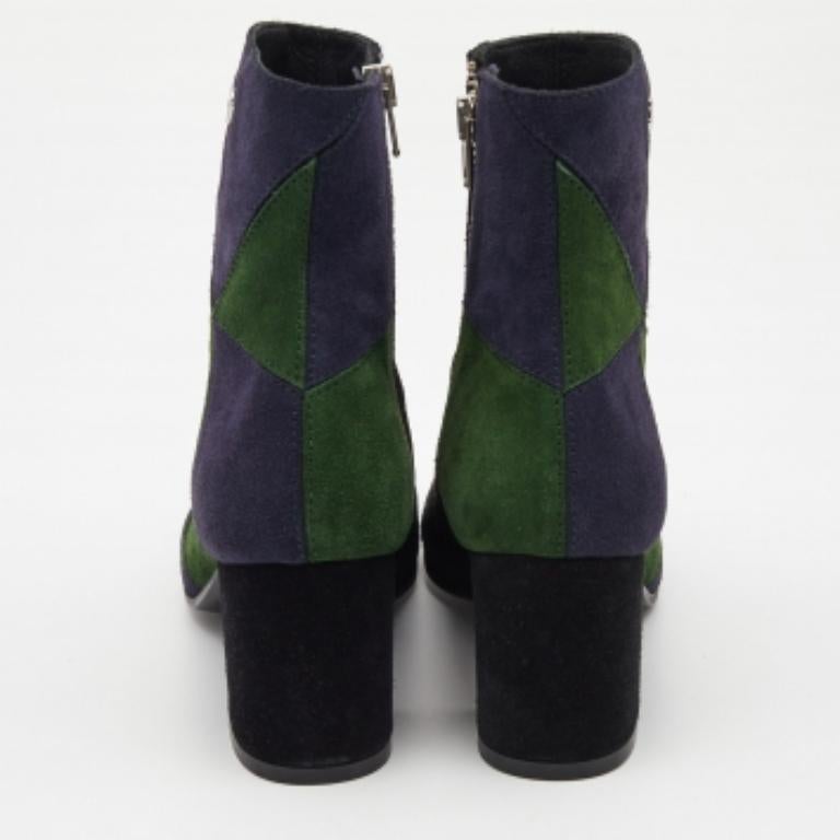 Donna Zadig & Voltaire - Stivaletti in pelle scamosciata tricolore misura 36 in vendita
