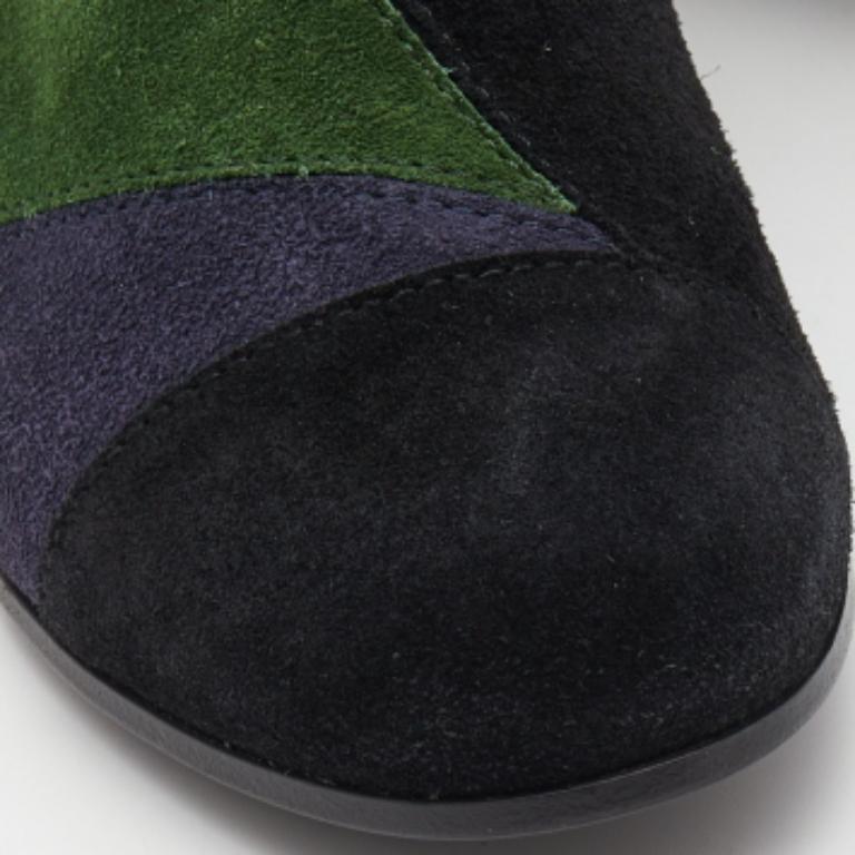 Zadig & Voltaire - Stivaletti in pelle scamosciata tricolore misura 36 in vendita 1