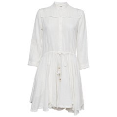 Zadig 
Voltaire White Patterned Cotton Mini Dress S