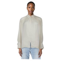 Zadig 
Voltaire White Trent Satin Blouse Size XS