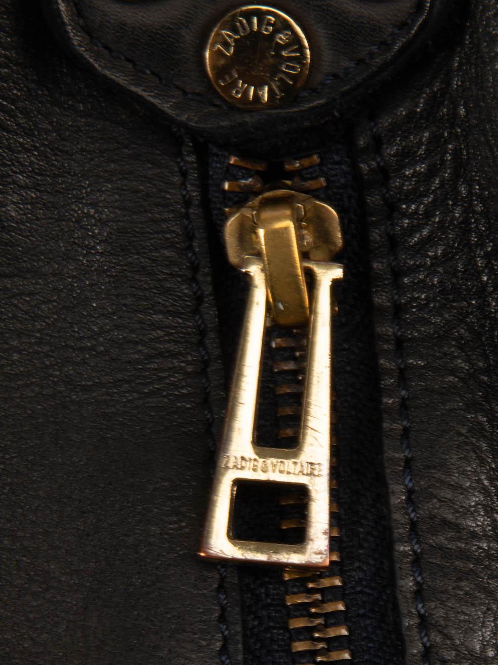 Zadig & Voltaire Sac fourre-tout en cuir noir pour femme Pour femmes 