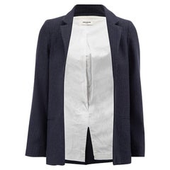 Zadig & Voltaire Women's Black Metallic Pinstriped Blazer