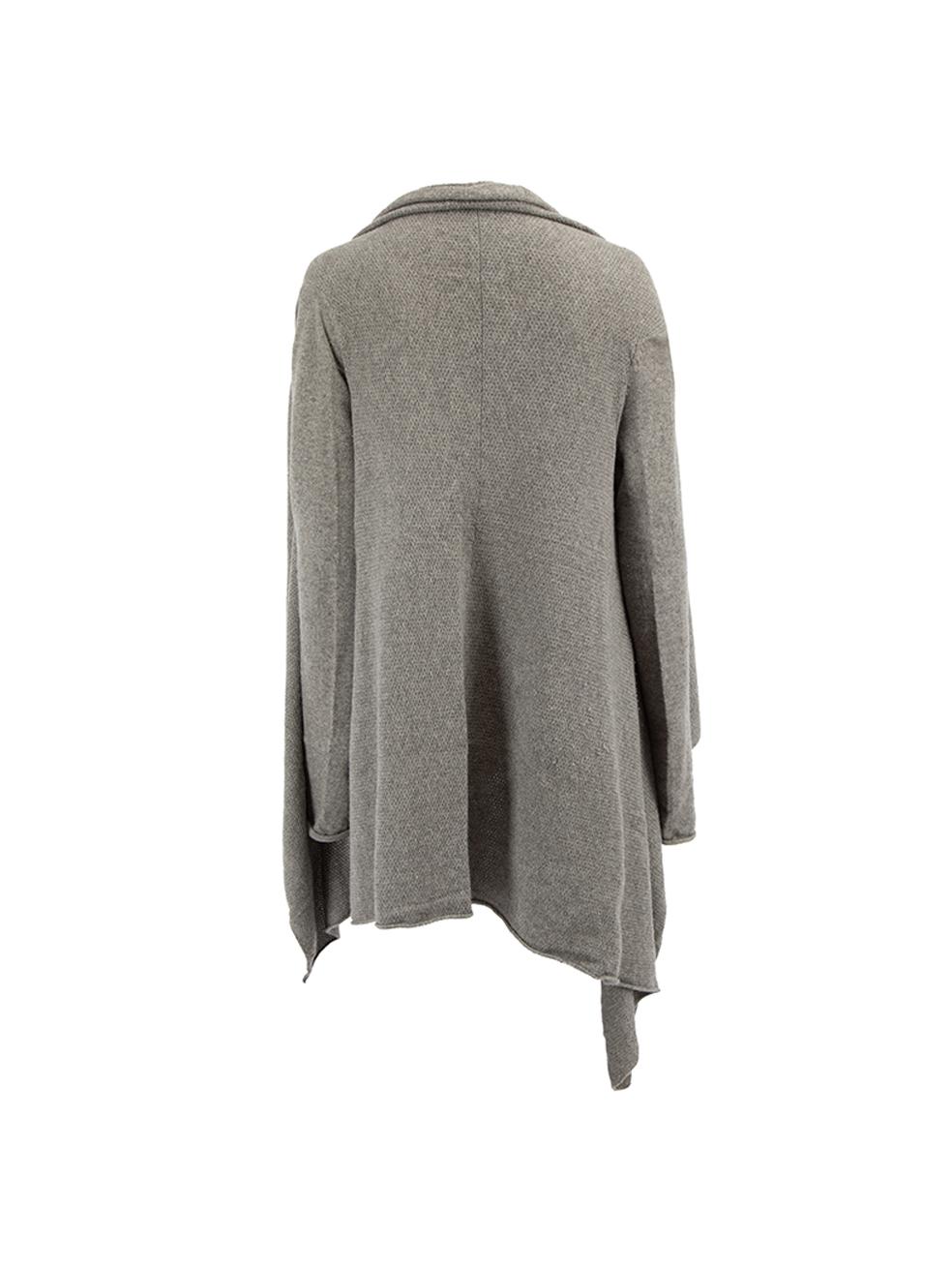 Zadig & Voltaire Women's Grey Cashmere Open Front Cardigan In Good Condition In London, GB