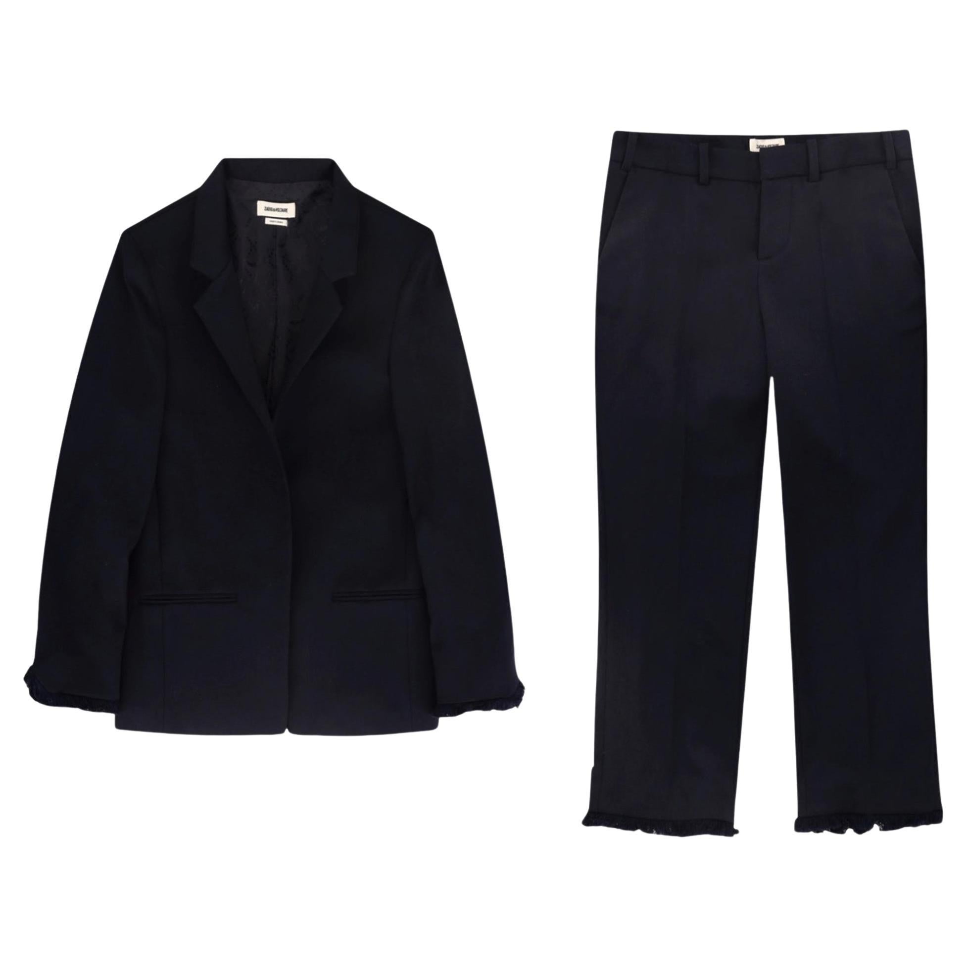 Zadig & Voltaire Wool Blend Jacket & Trousers Suit