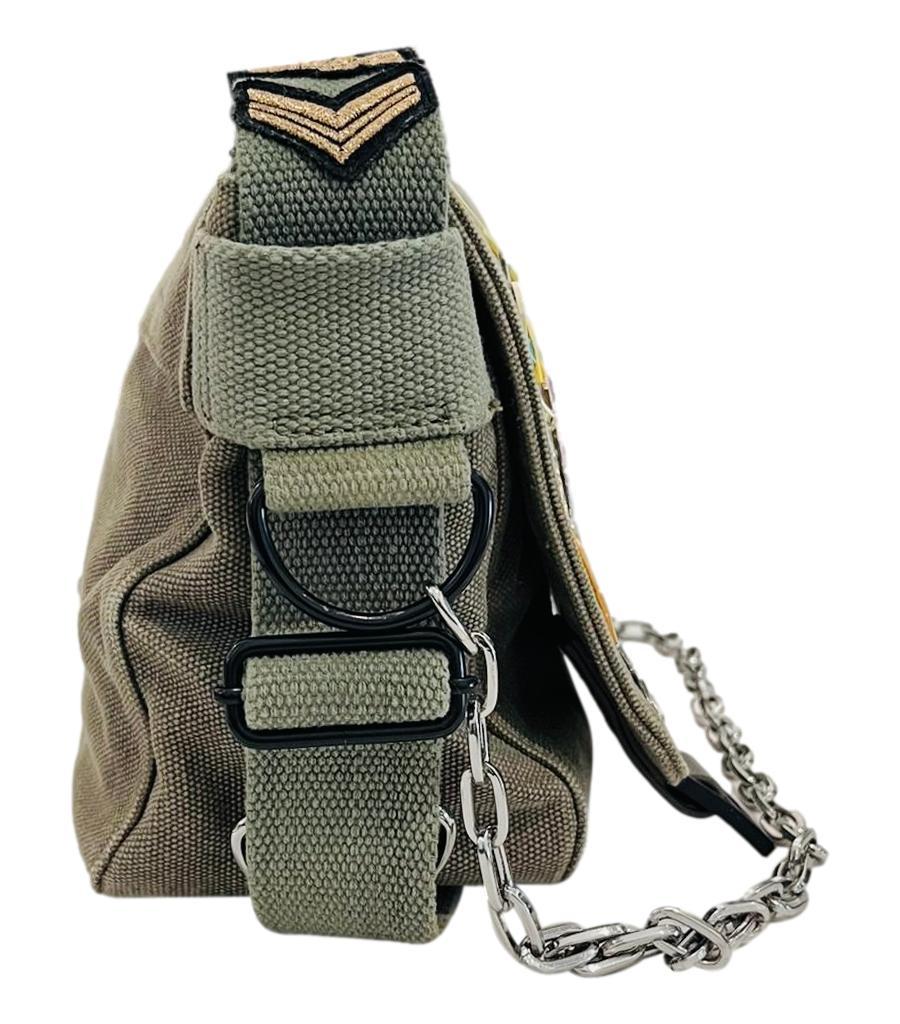Zadig & Voltaire XS Ready Made Canvas Messenger Bag In Excellent Condition In London, GB
