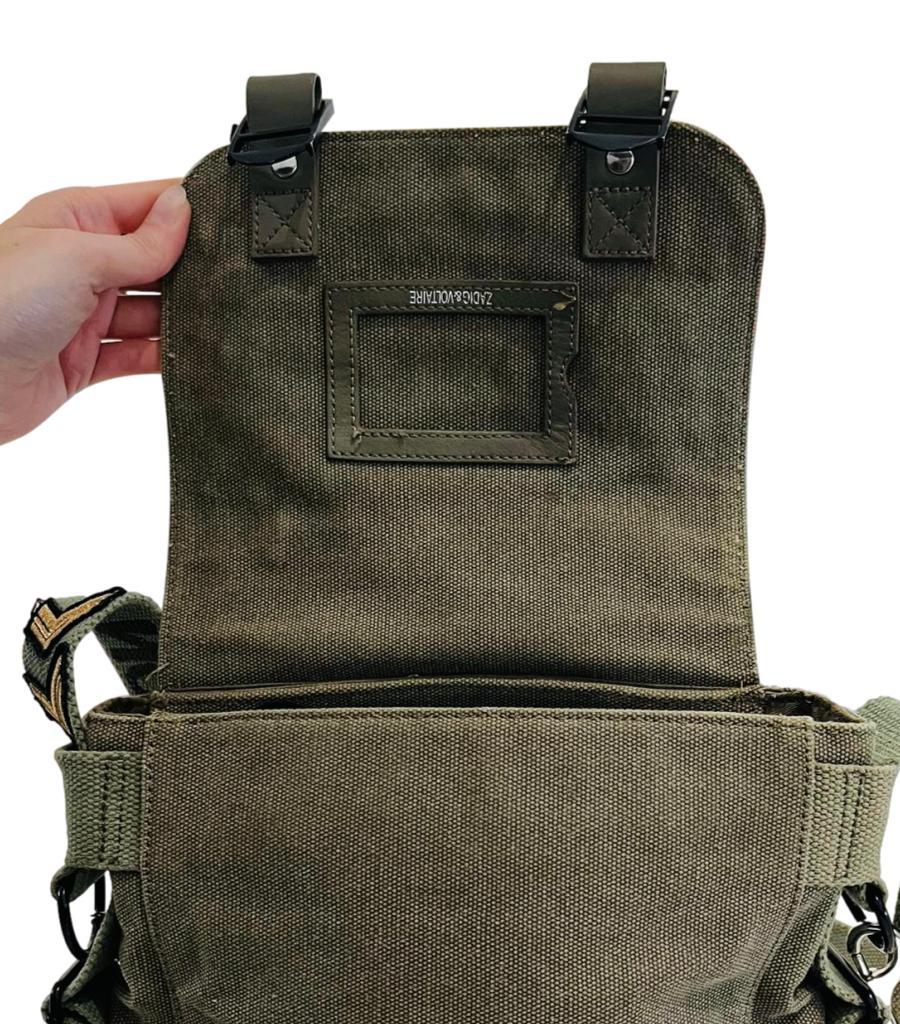 Zadig & Voltaire XS Ready Made Canvas Messenger Bag 2