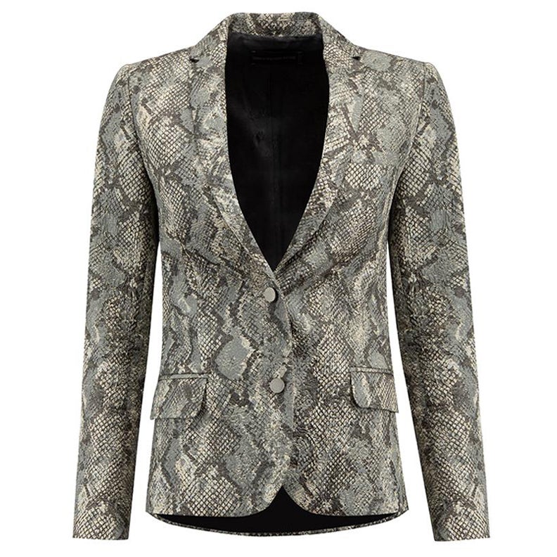 Zadig 
Voltaire Zadig 
Voltaire Deluxe Grey Python Veda Blazer Size XS