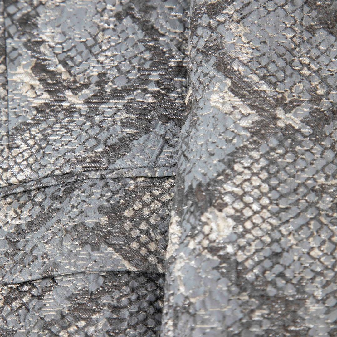 Zadig & Voltaire Zadig & Voltaire Deluxe Grey Snakeskin Print Blazer Size M In Good Condition In London, GB