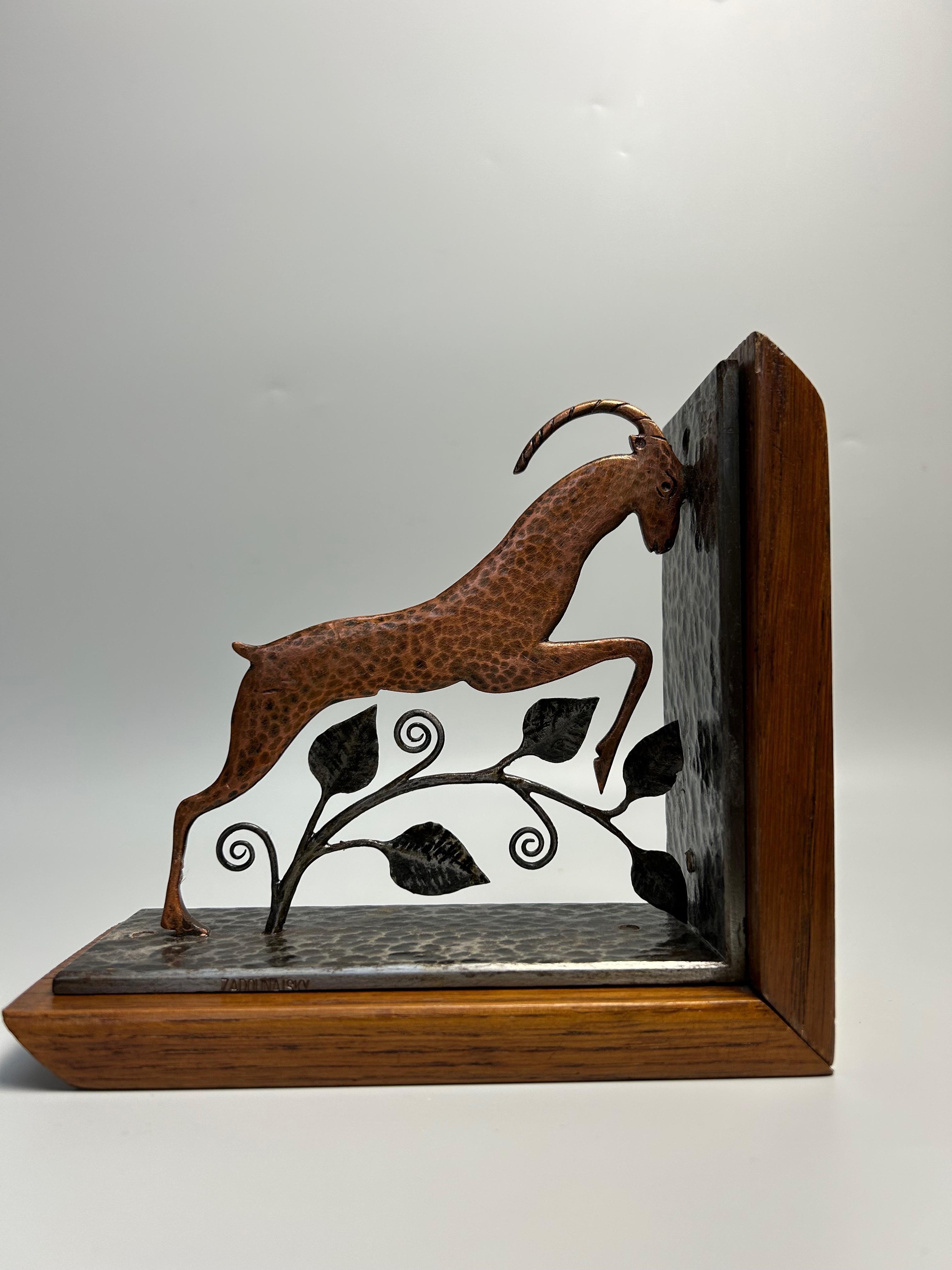 French Zadounaisky Pair of Art Deco Bookends For Sale