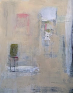 Untethered by Zae Large Vertical Abstract Oil on Canvas Painting