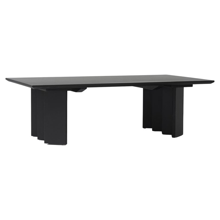Zafal Coffee Table in Black, Minimalist Coffee Table For Sale at 1stDibs