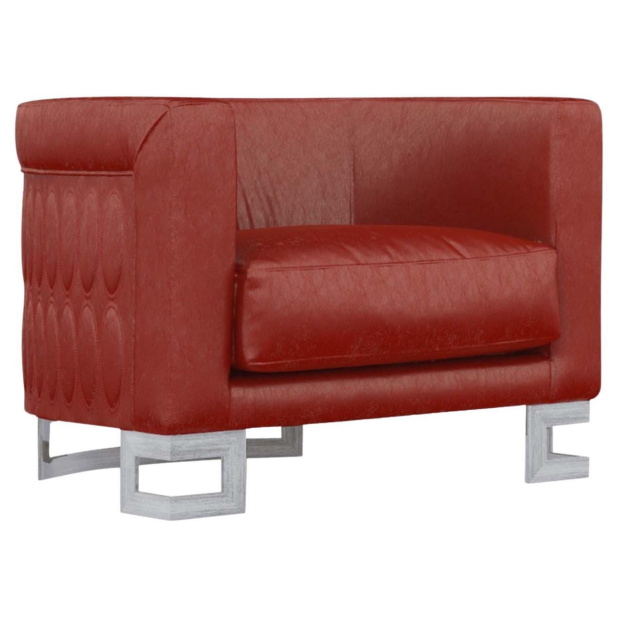 Fauteuil Zaffiro rouge collection FB