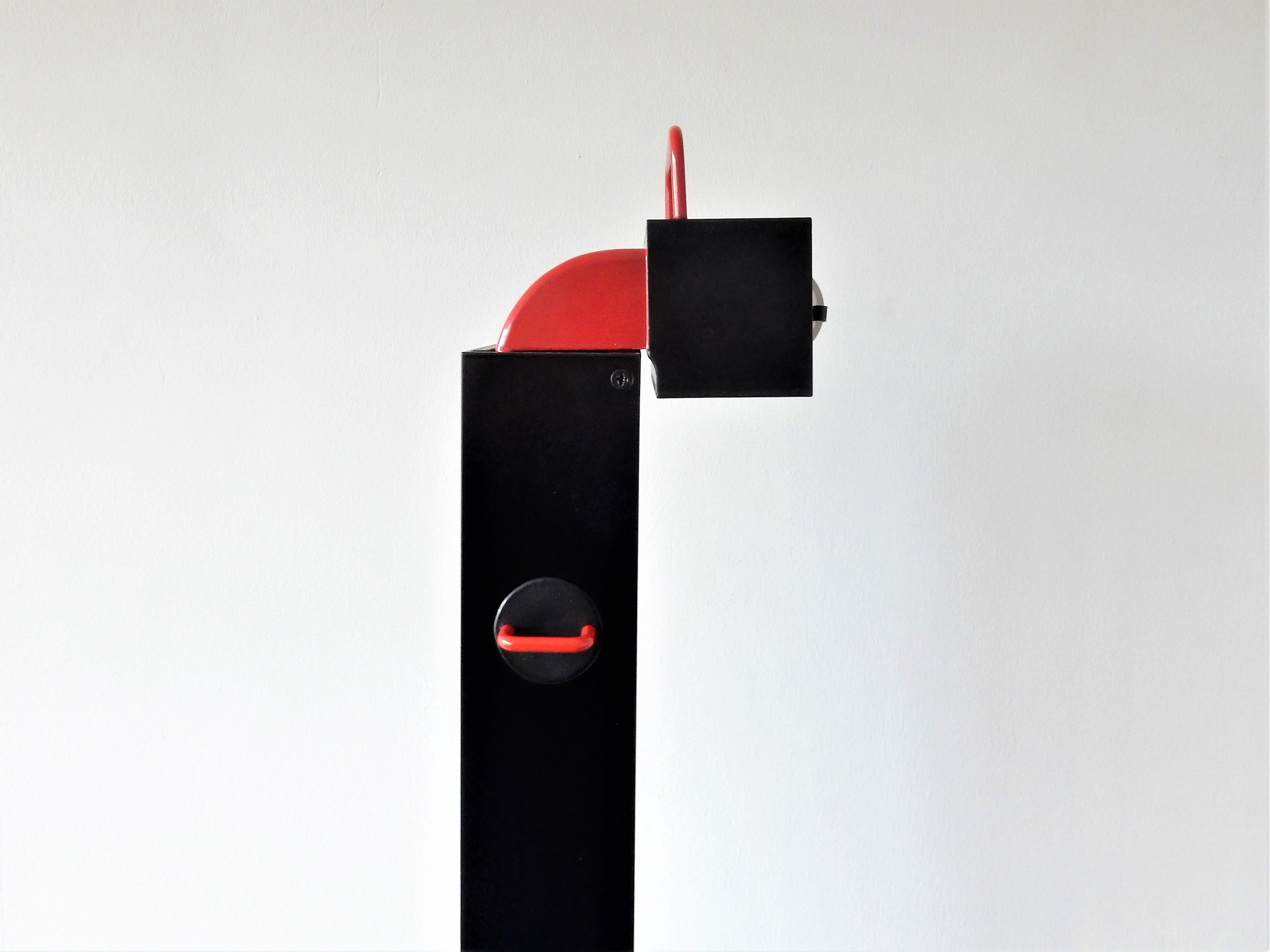 Lacquered Zagar Floor Lamp by Sergio Carpani for Stilnovo, Italy, 1980s