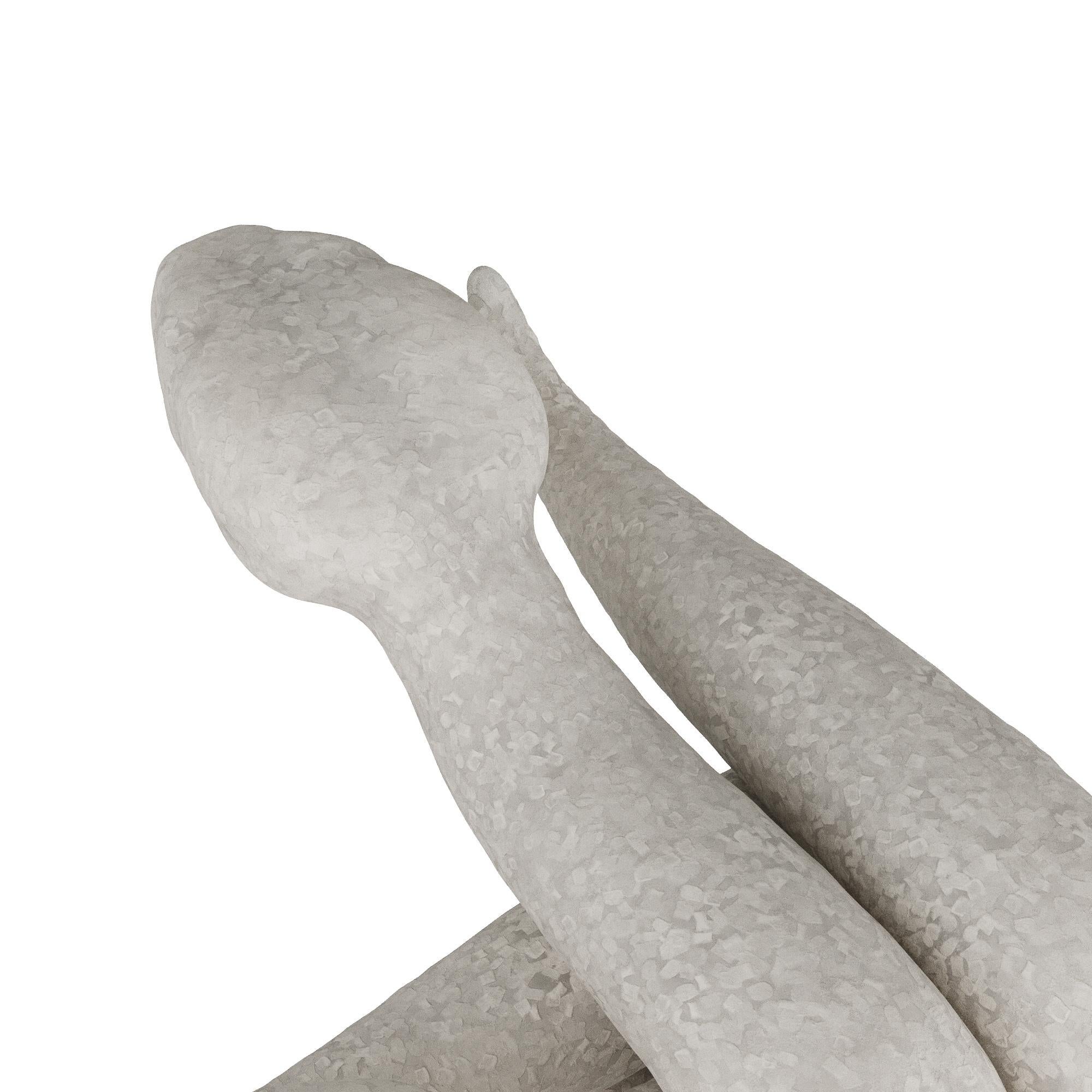 Zagazig-Skulptur ASC11 - Elfenbein-Ricestone-Verbundwerkstoff (Geformt) im Angebot