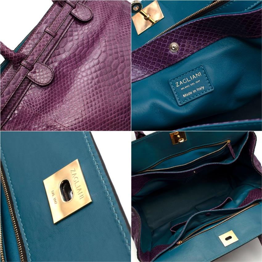 zagliani crocodile bag