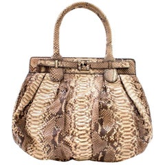 Borsa Zagliani in pitone Roccia