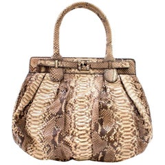 Zagliani Python Roccia Bag