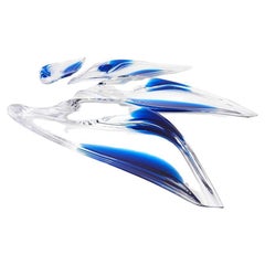 Zaha Hadid Design - Aqua Platter Set of 4 / Limited Edition.200 - Blue and Clear