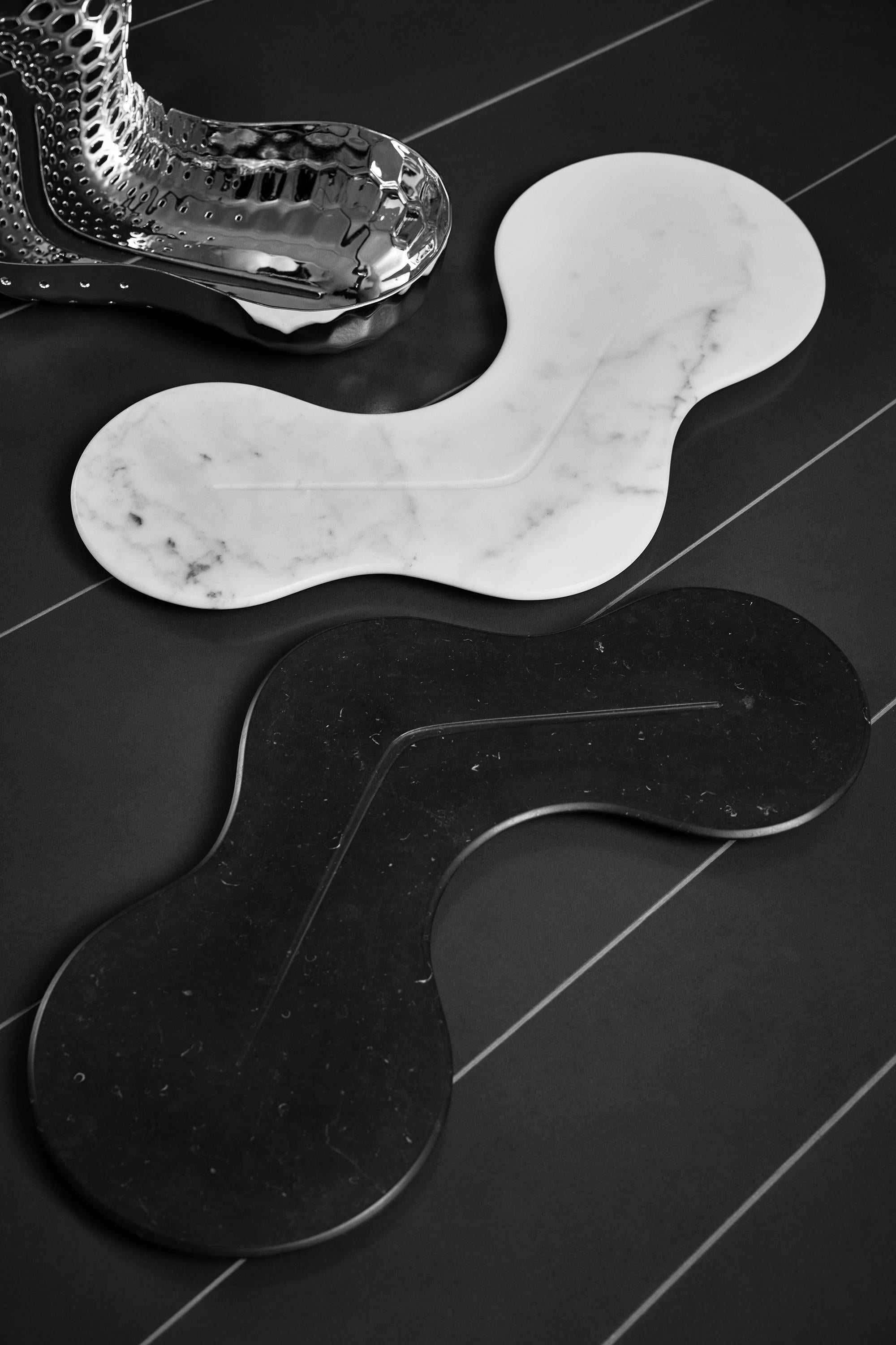 Marble Zaha Hadid Design Cell Platter For Sale
