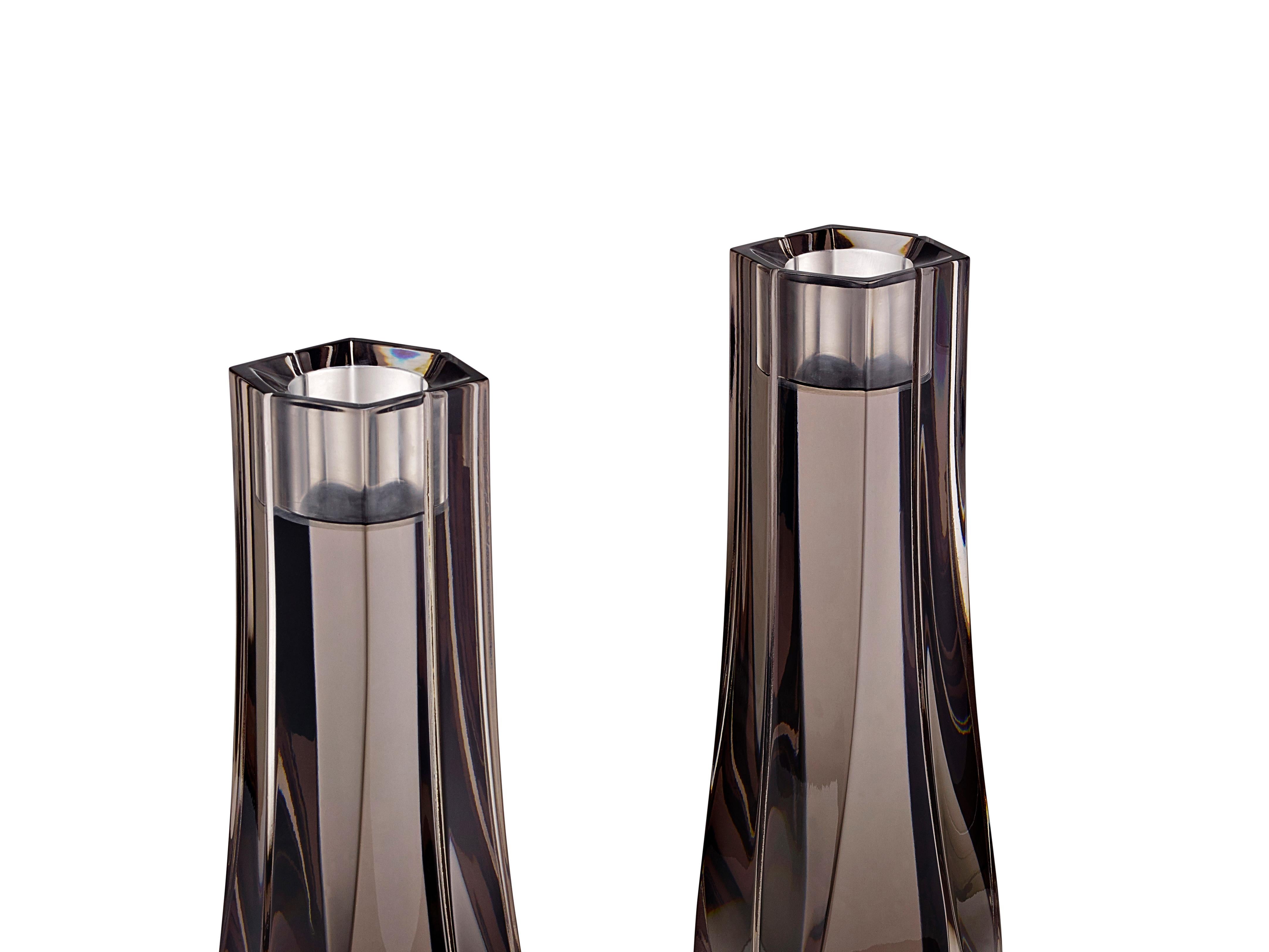 Zaha Hadid Design - Double Braid Kerzenständer / Limitierte Auflage.200 - Groß (Gegossen) im Angebot