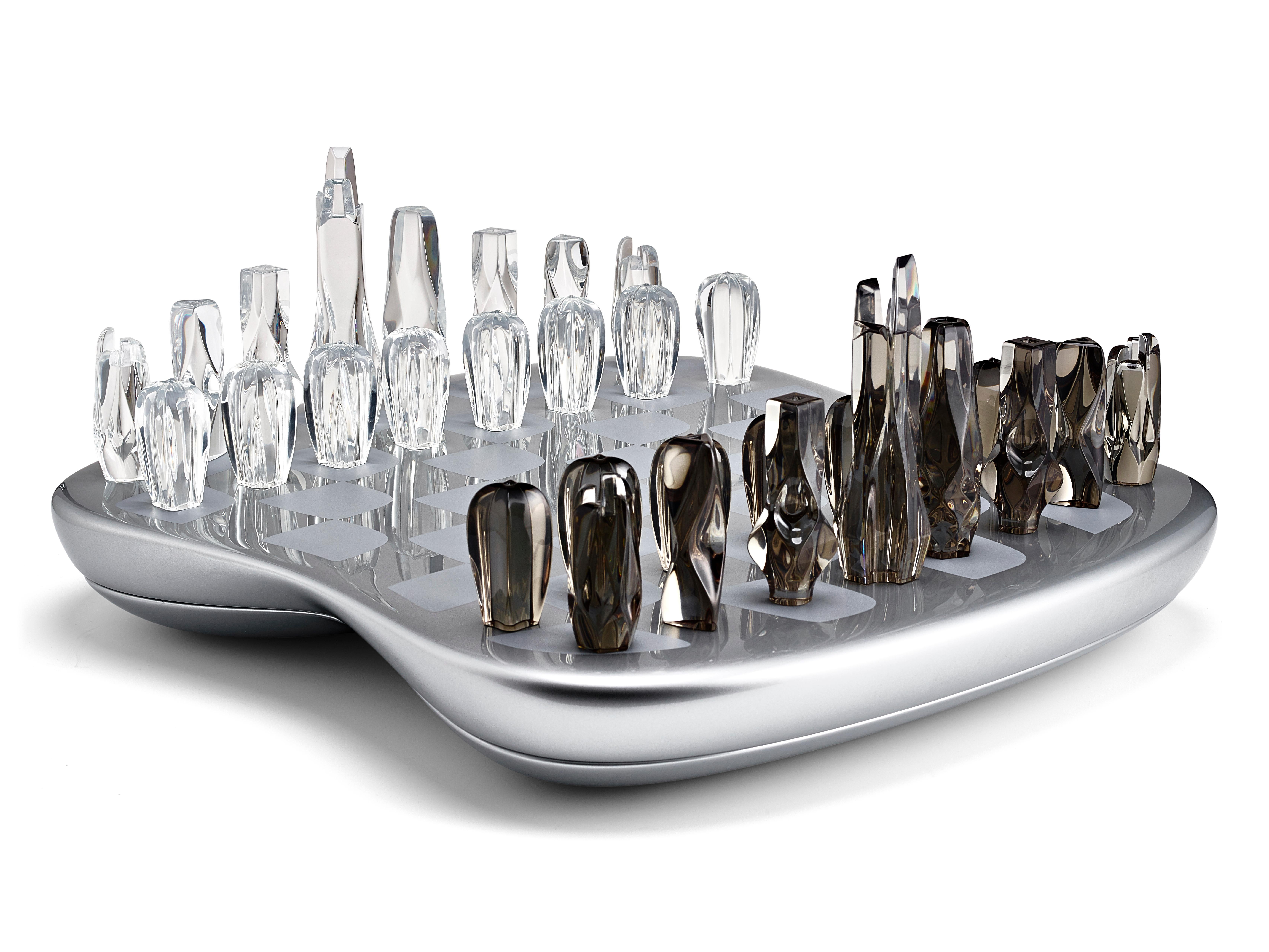 Britannique Zaha Hadid Design - Jeu d'échecs Field of Towers / Limited Edition.100 - Silver en vente