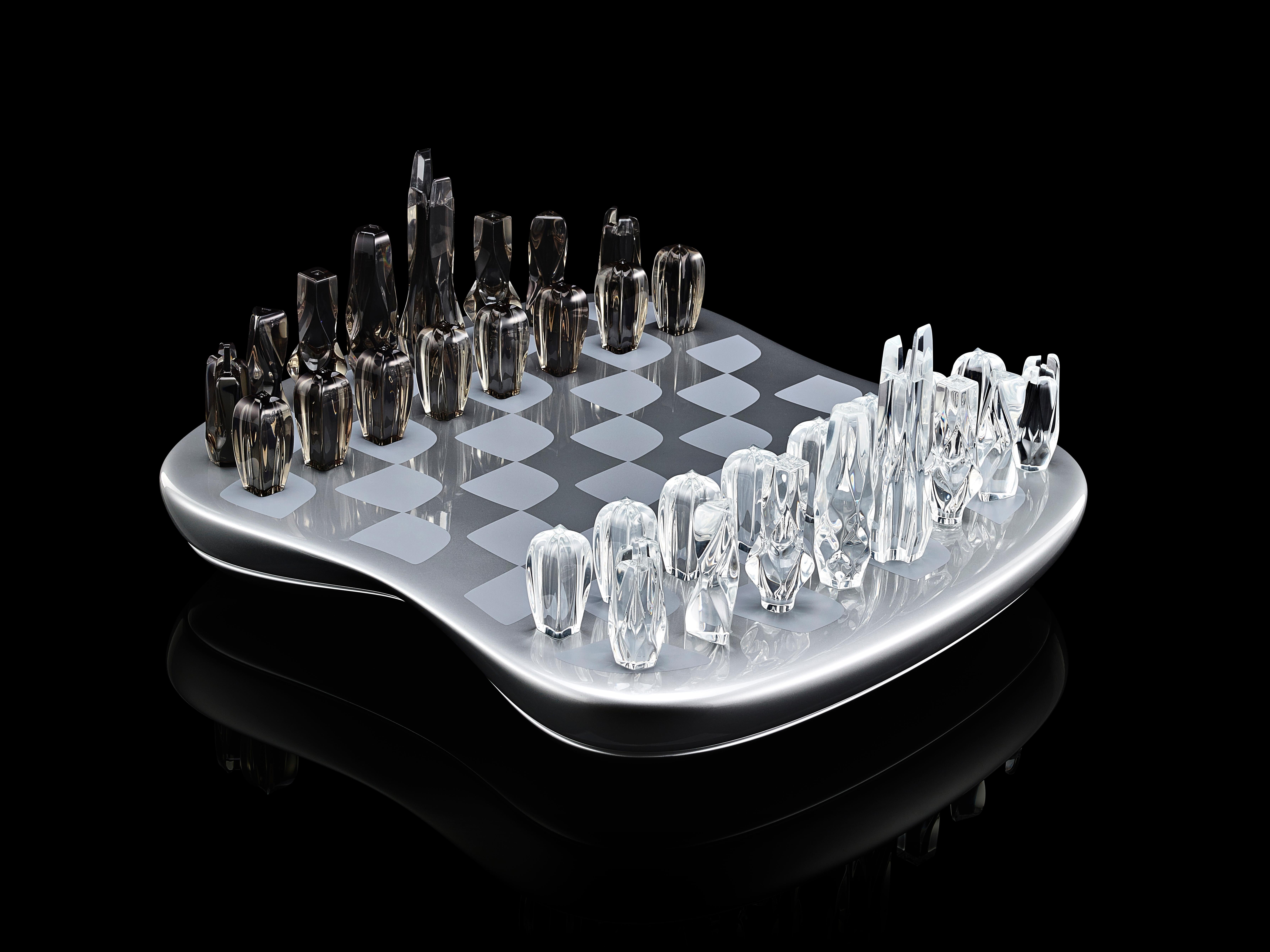 Zaha Hadid Design - Jeu d'échecs Field of Towers / Limited Edition.100 - Silver Neuf - En vente à LONDON, GB