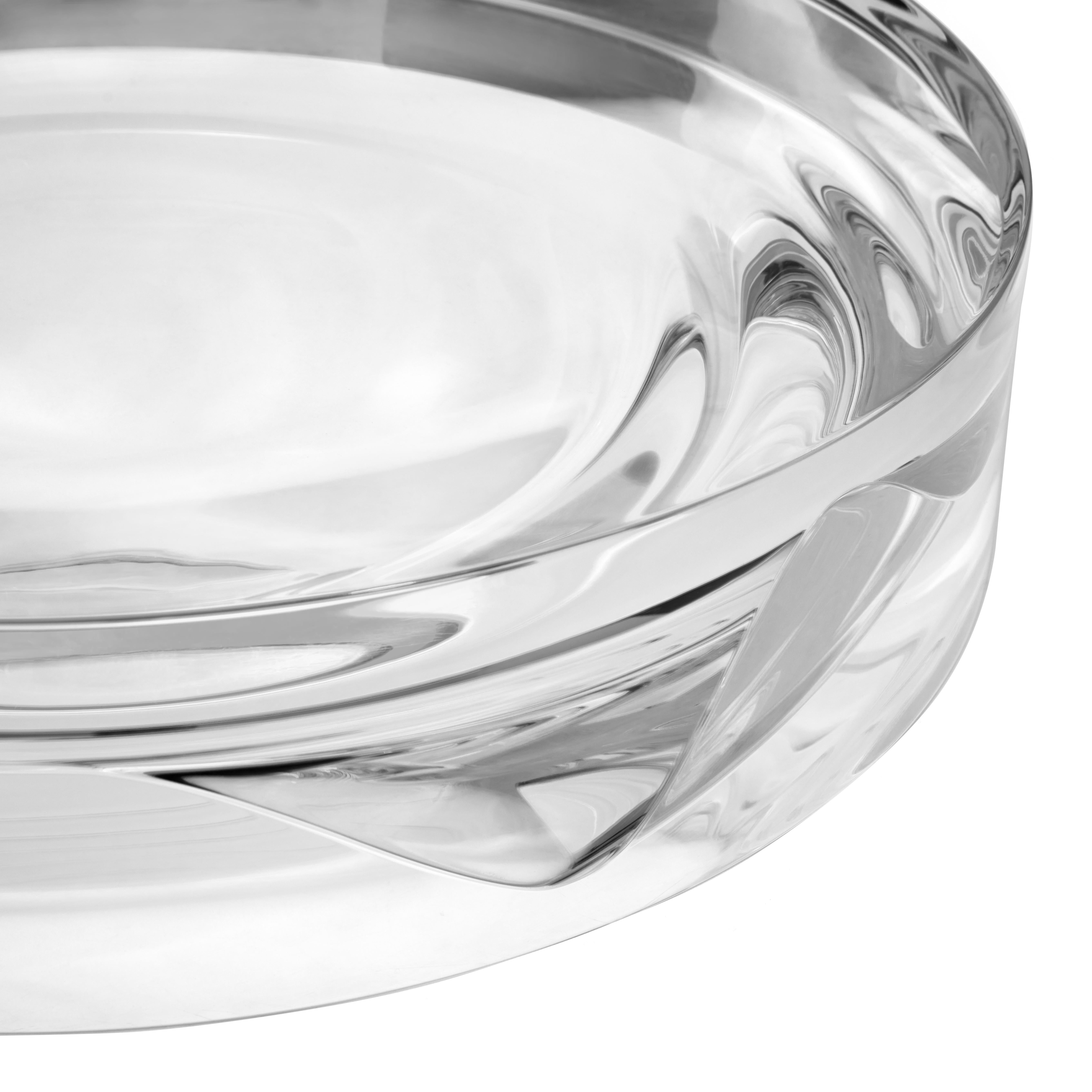 Fatto a macchina Zaha Hadid Design - Centrotavola Serenity / Ltd Edition.50 - Piccolo / Clear Clear in vendita